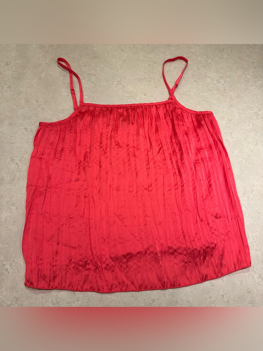 flowy red blouse